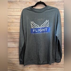 NWTs, Flight Gray Long Sleeve Shirt Sz m
